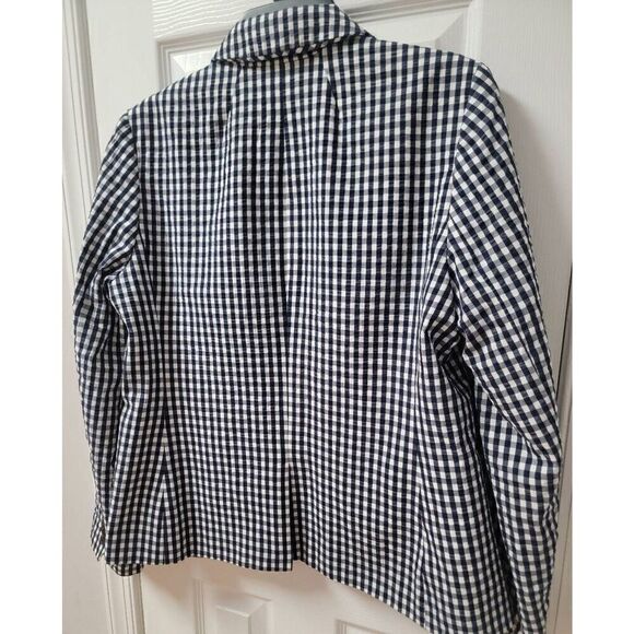 J.Crew Women's Gingham Blazer 14 - Picture 9 of 12